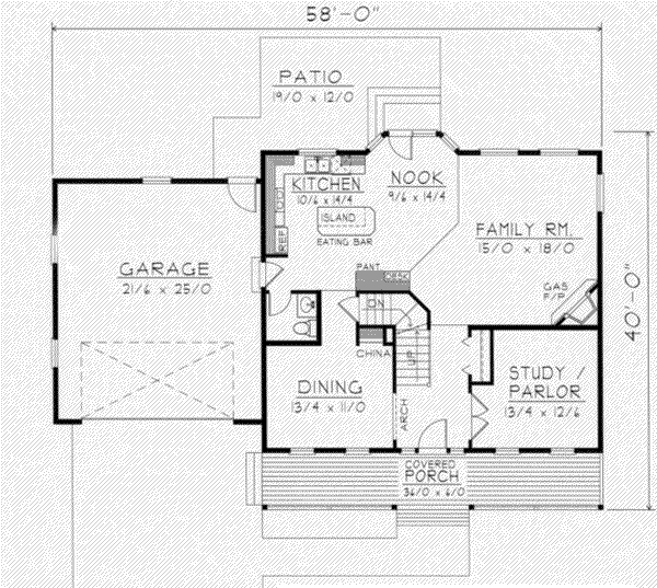 main floor house blueprint