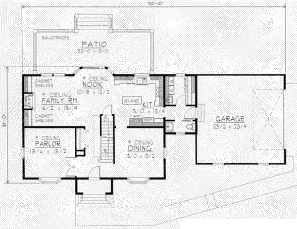 main floor house blueprint