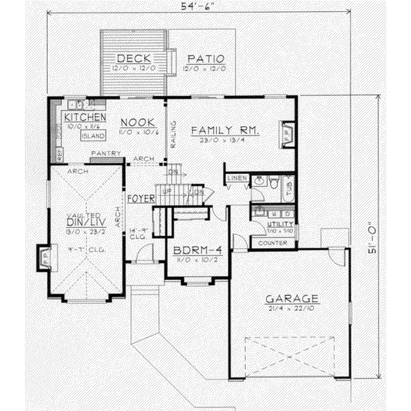main floor house blueprint