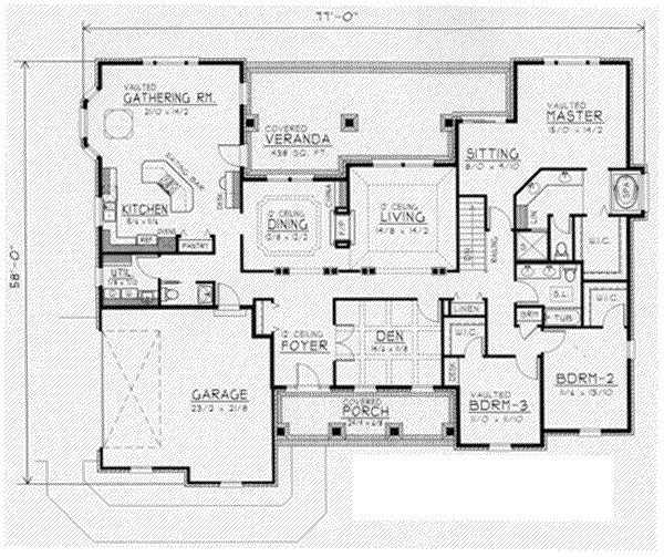 main floor house blueprint
