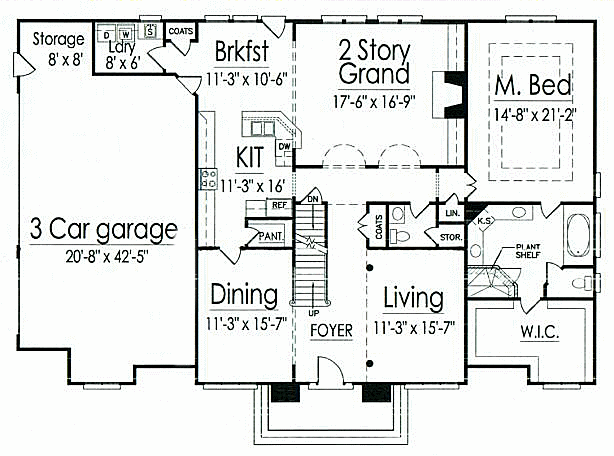 main floor house blueprint