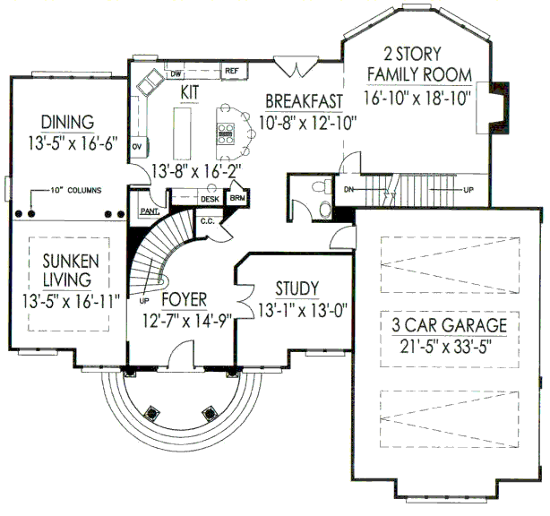 main floor house blueprint