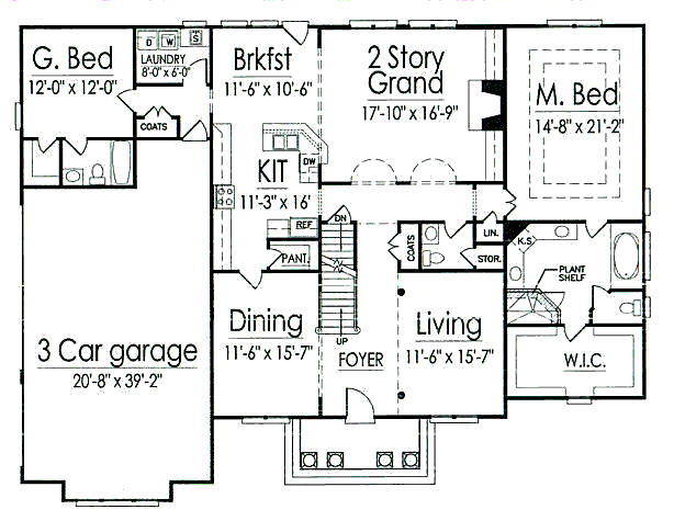 main floor house blueprint