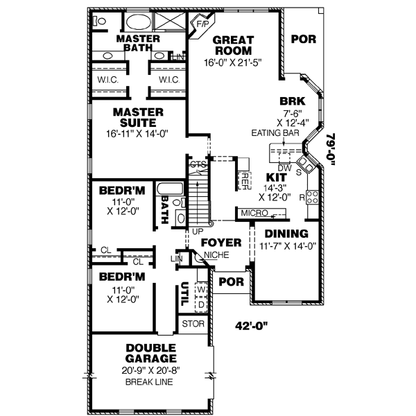 main floor house blueprint