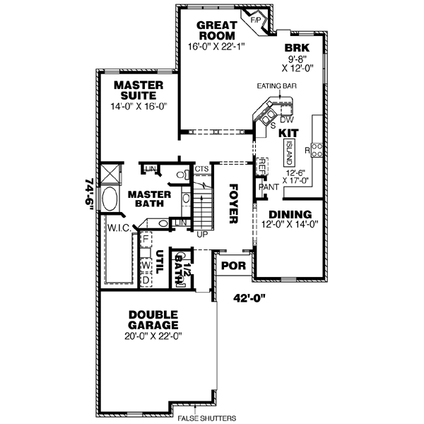 main floor house blueprint