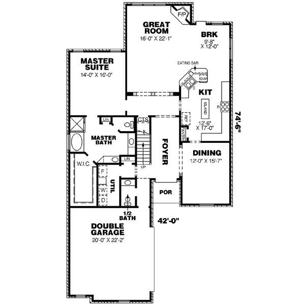 main floor house blueprint