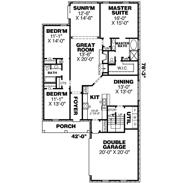 main floor house blueprint