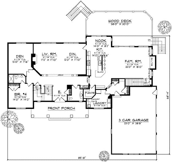 main floor house blueprint