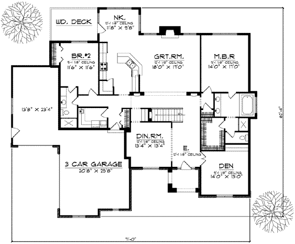 main floor house blueprint