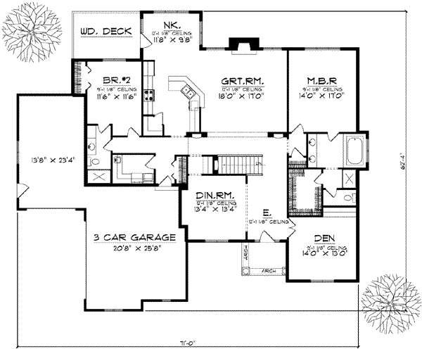 main floor house blueprint