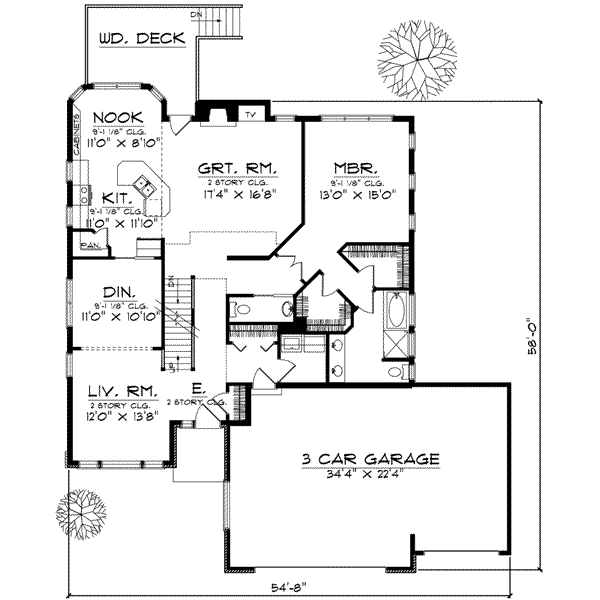 main floor house blueprint