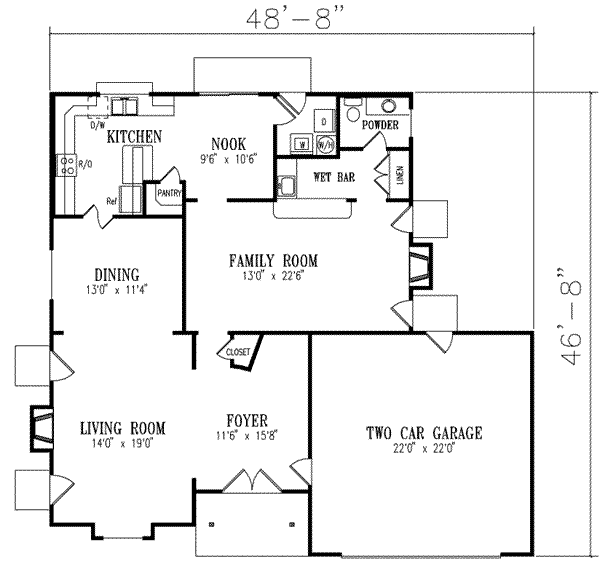 main floor house blueprint
