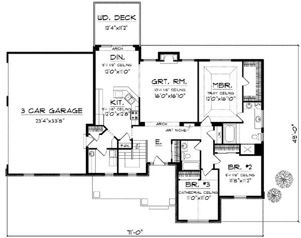 main floor house blueprint