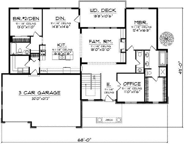 main floor house blueprint