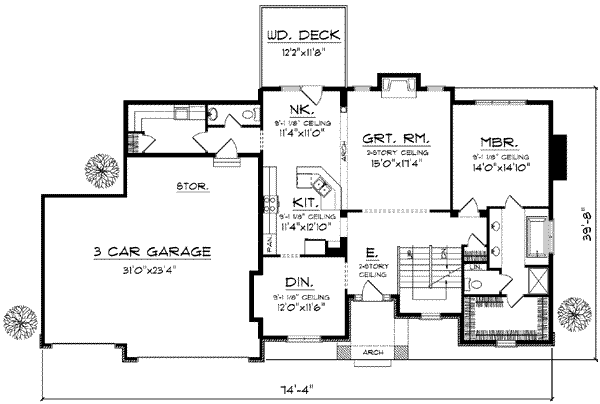main floor house blueprint