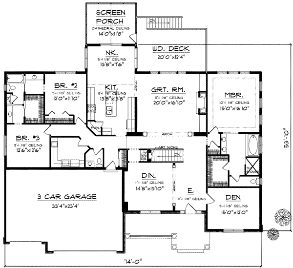 main floor house blueprint