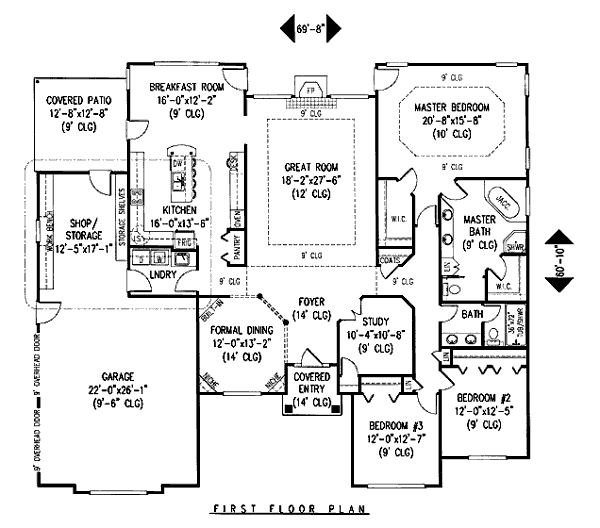 main floor house blueprint