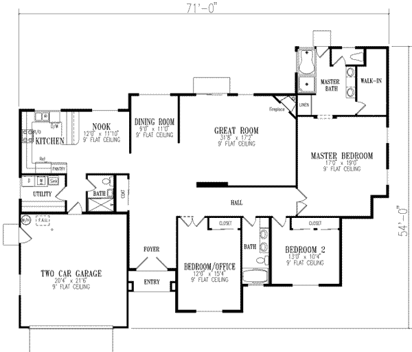 main floor house blueprint