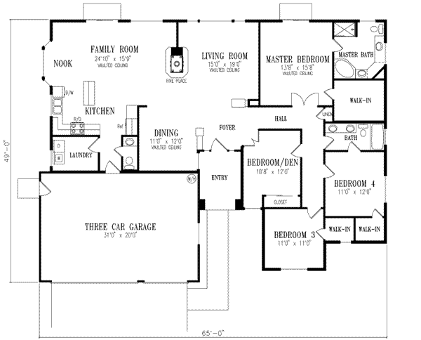 main floor house blueprint