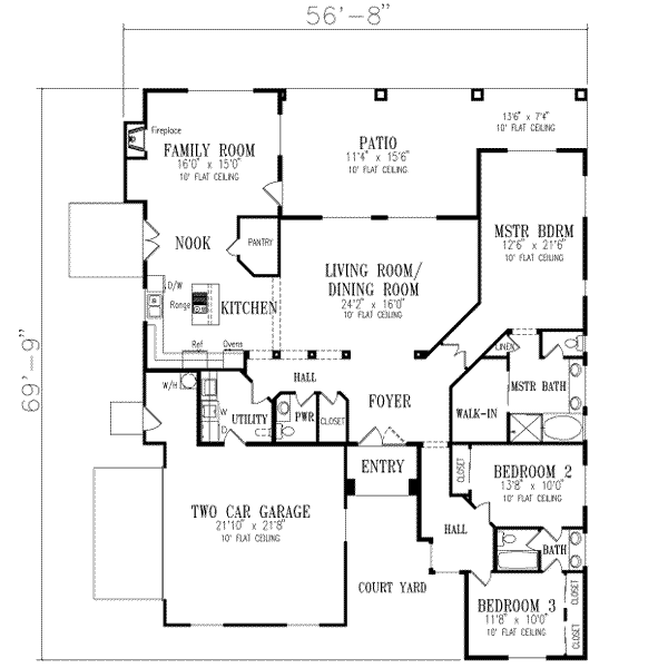 main floor house blueprint