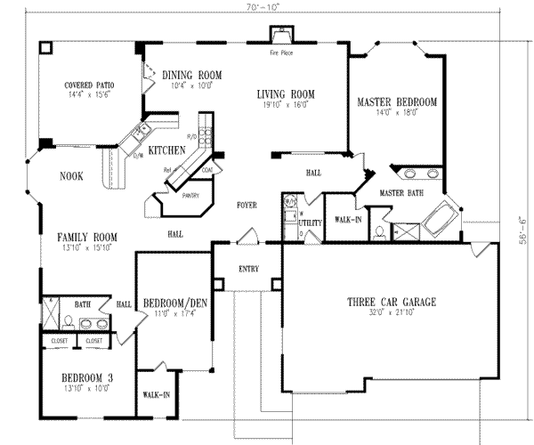 main floor house blueprint