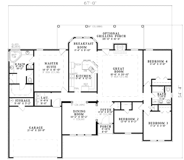 main floor house blueprint