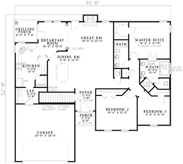 main floor house blueprint