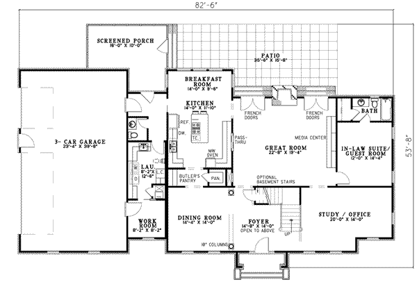 main floor house blueprint