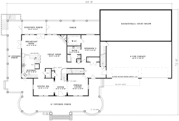 main floor house blueprint