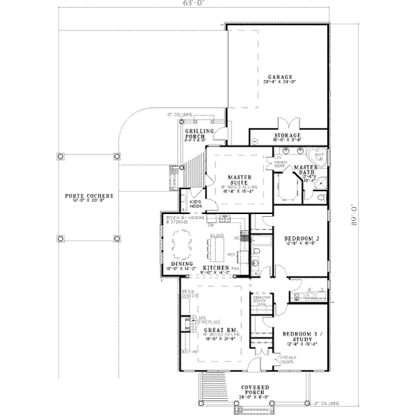 main floor house blueprint