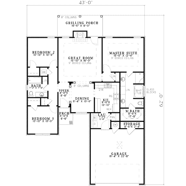 main floor house blueprint