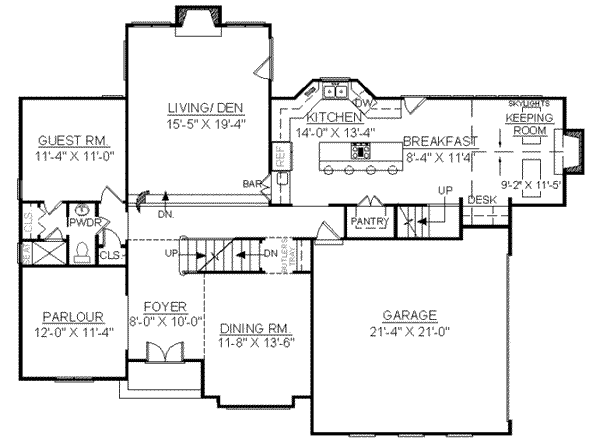 main floor house blueprint