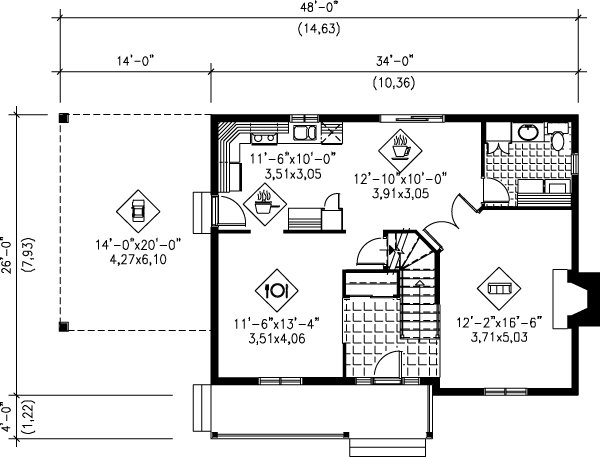 main floor house blueprint