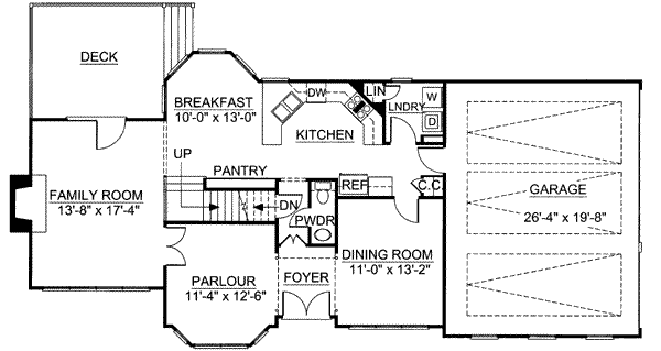 main floor house blueprint
