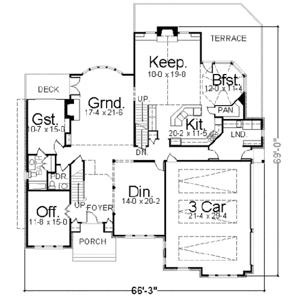 main floor house blueprint