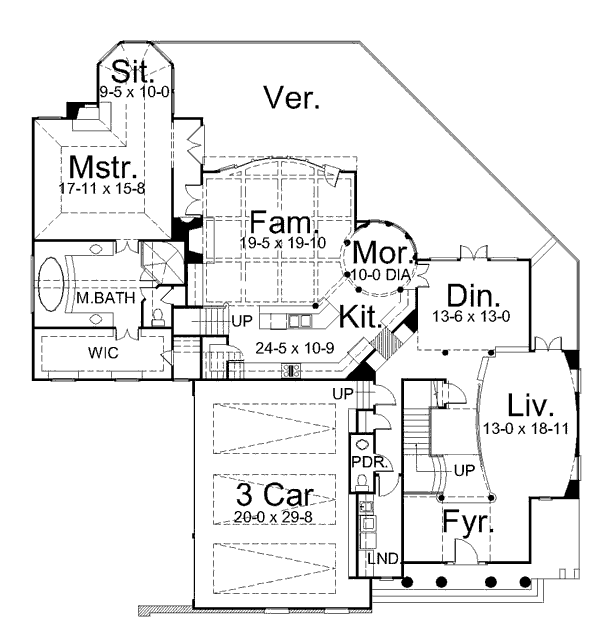 main floor house blueprint