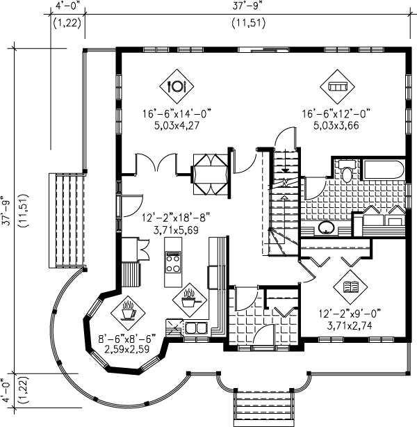 main floor house blueprint
