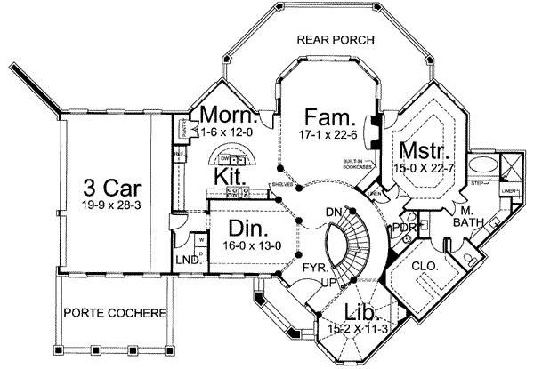 main floor house blueprint