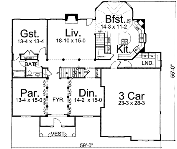 main floor house blueprint