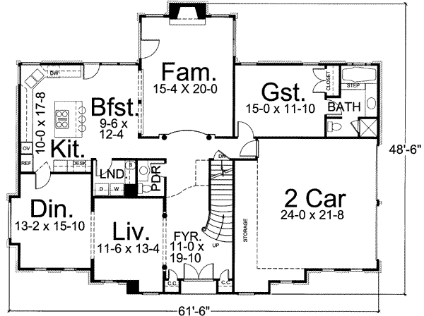 main floor house blueprint