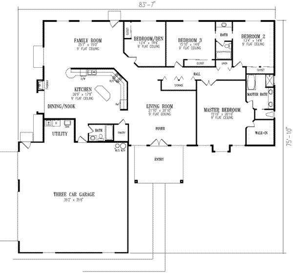 main floor house blueprint