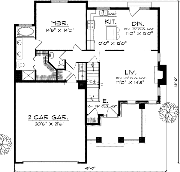 main floor house blueprint