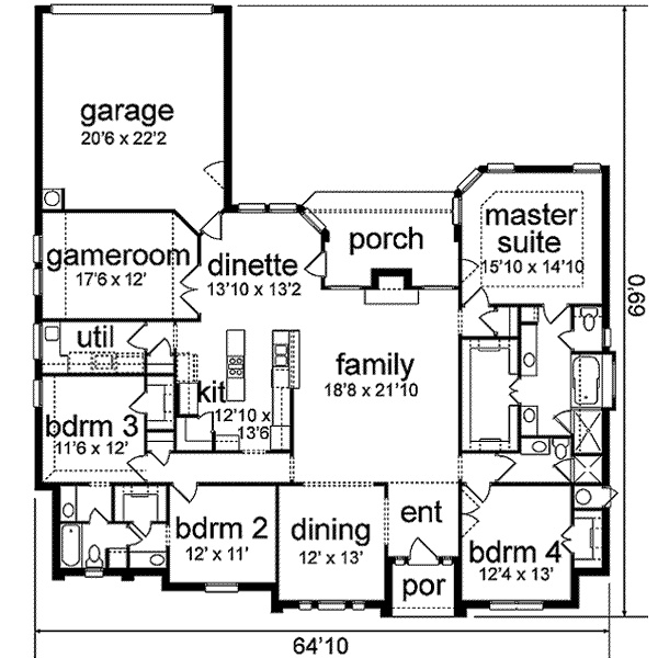 main floor house blueprint