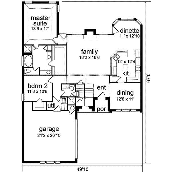 main floor house blueprint