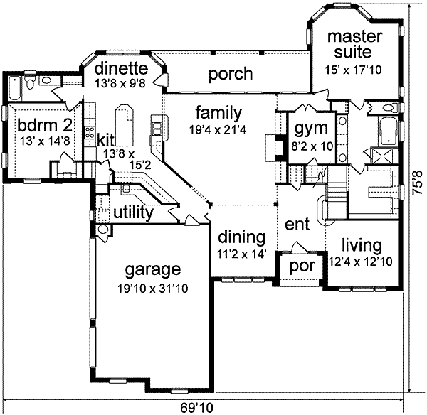 main floor house blueprint