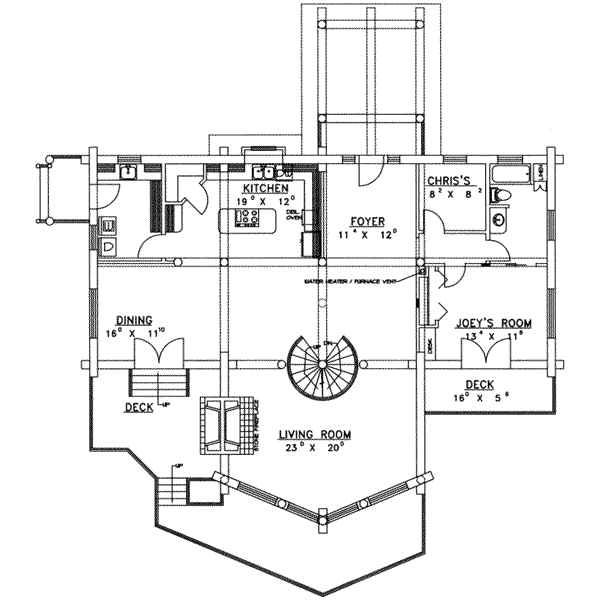 main floor house blueprint
