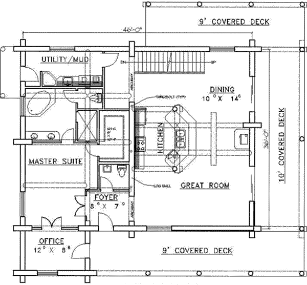 main floor house blueprint
