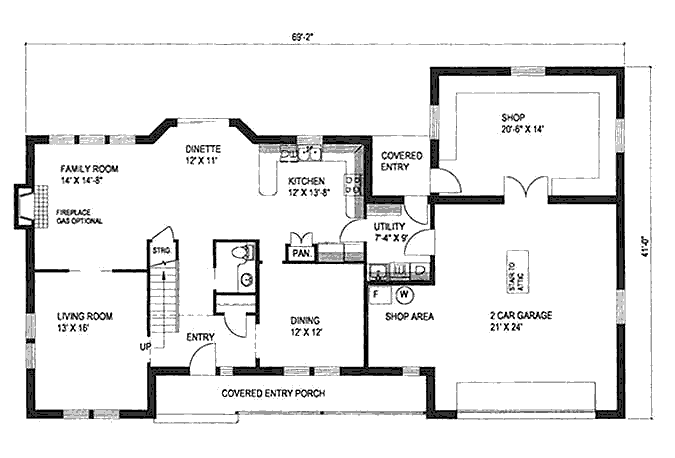 main floor house blueprint