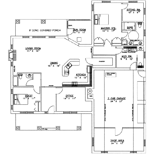 main floor house blueprint