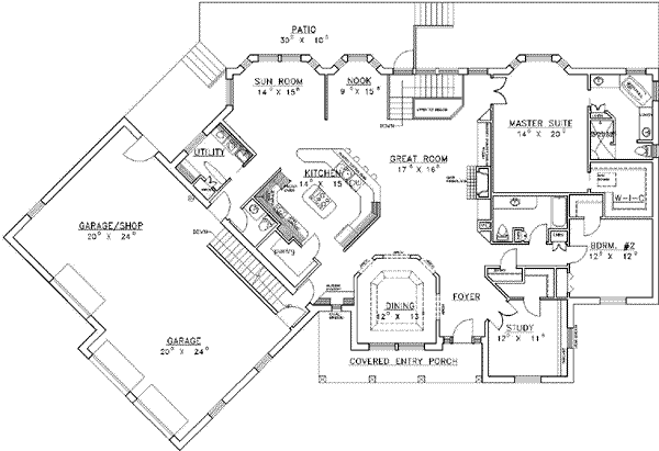 main floor house blueprint
